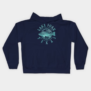 Lake Fork, Texas, Crappie Fishing Kids Hoodie